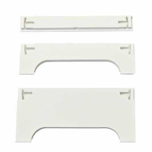 Zaślepki do profilu aluminiowego 160mm BIAŁE komplet - PCV – 2szt